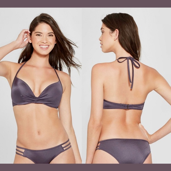 NWT Shade & Shore Dream Lightly Lined Halter Bikini Top [ SZ‎ 34B ] - Picture 1 of 9